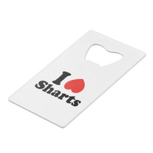 I Heart Sharts Creditkaart Flessenopener