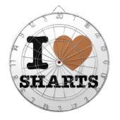 I Heart Sharts Dartbord (Voorkant)