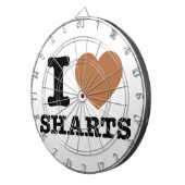 I Heart Sharts Dartbord (Voorkant Rechts)