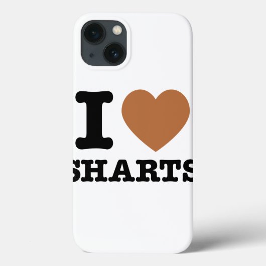 I Heart Sharts Funny Graphic Case-Mate iPhone Case (Achterkant)