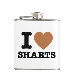 I Heart Sharts Funny Graphic Heupfles
