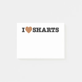 I Heart Sharts Funny Graphic Post-it® Notes