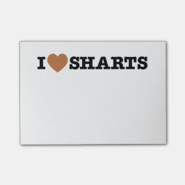 I Heart Sharts Funny Graphic Post-it® Notes