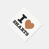 I Heart Sharts Funny Graphic Servet (Hoek)