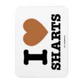 I Heart Sharts Grappig Icoon Grafisch Magneet (Verticaal)