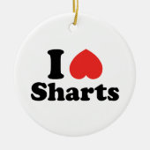 I Heart Sharts Keramisch Ornament (Voorkant)