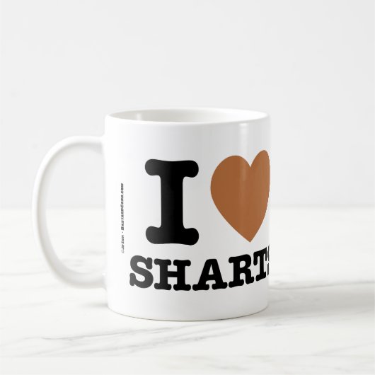 I Heart Sharts Koffiemok (Links)
