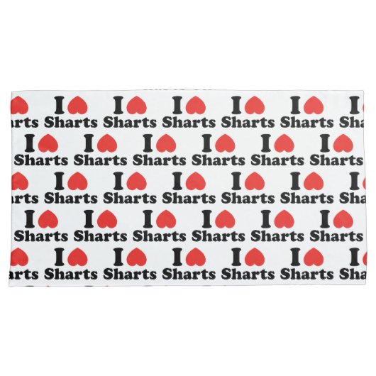 I Heart Sharts Kussensloop (Voorkant-Rechts)