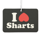 I Heart Sharts Luchtverfrisser (Achterkant)