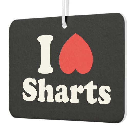 I Heart Sharts Luchtverfrisser (Links)