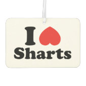 I Heart Sharts Luchtverfrisser (Achterkant)
