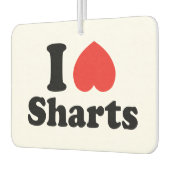 I Heart Sharts Luchtverfrisser (Links)