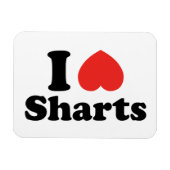 I Heart Sharts Magneet (Horizontaal)