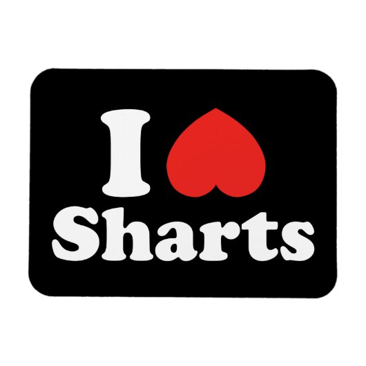 I Heart Sharts Magneet (Horizontaal)