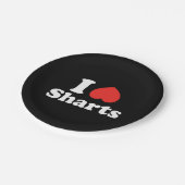 I Heart Sharts Papieren Bordje (Gekanteld)
