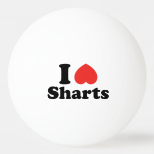 I Heart Sharts Pingpongbal