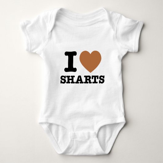 I Heart Sharts Romper (Voorkant)