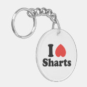 I Heart Sharts Sleutelhanger (Voorkant Links)