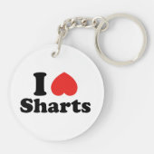 I Heart Sharts Sleutelhanger (Achterkant)