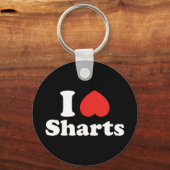 I Heart Sharts Sleutelhanger (Voorkant)