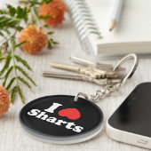 I Heart Sharts Sleutelhanger (Voorkant Rechts)