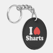 I Heart Sharts Sleutelhanger (Voorkant Links)