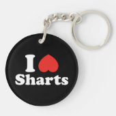 I Heart Sharts Sleutelhanger (Achterkant)