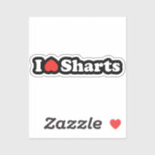 I Heart Sharts Sticker (Vel)