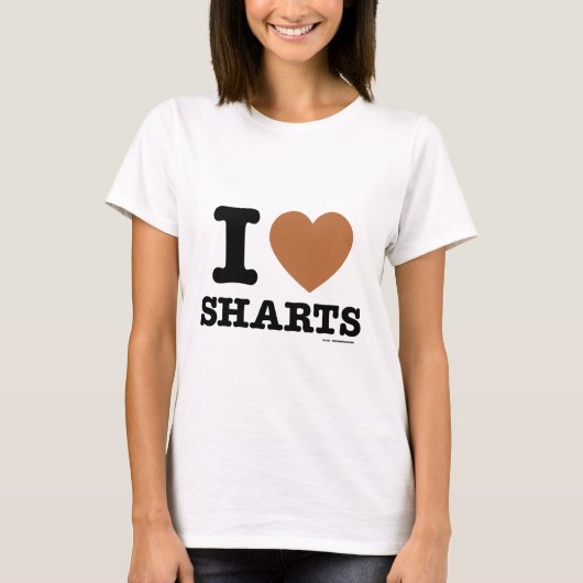 I Heart Sharts T-shirt (Voorkant)