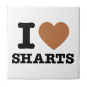 I Heart Sharts Tegeltje (Voorkant)
