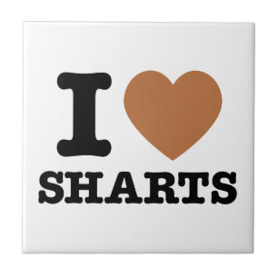 I Heart Sharts Tegeltje