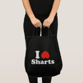 I Heart Sharts Tote Bag (Voorkant (product))