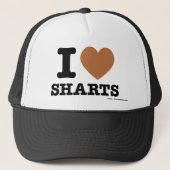 I Heart Sharts Trucker Pet (Voorkant)
