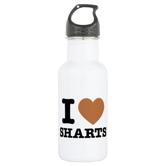 I Heart Sharts Waterfles (Voorkant)