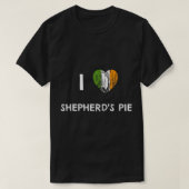 I HEART SHEPHERD'S PIE ST PATRICK'S DAG T-SHIRT (Design voorkant)
