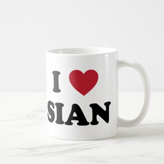 I Heart Sian China Koffiemok (Rechts)