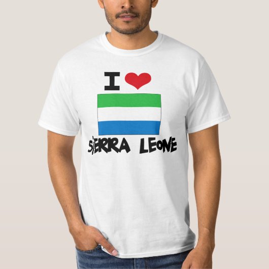 I HEART SIERRA LEONE T-SHIRT (Voorkant)
