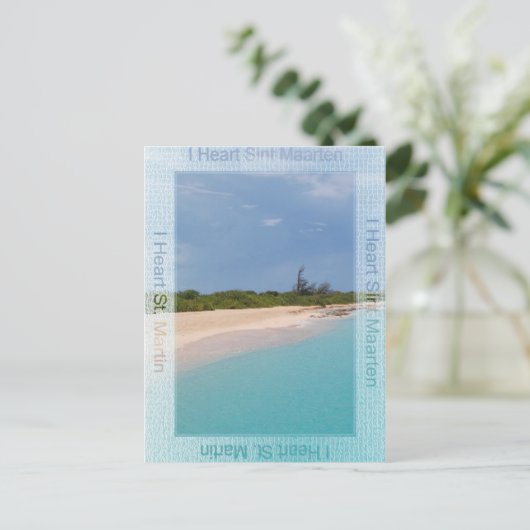 I Heart Sint Maarten Briefkaart (Staand voorkant)