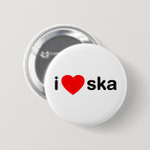 I Heart Ska Ronde Button 5,7 Cm (Voorkant /achterkant)