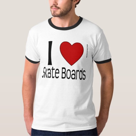 I Heart Skateboards Shirt (Voorkant)