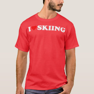 I heart Skiing I love Skiing T-shirt