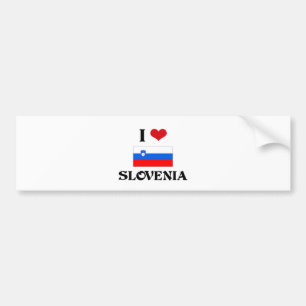I HEART SLOVENIA BUMPERSTICKER