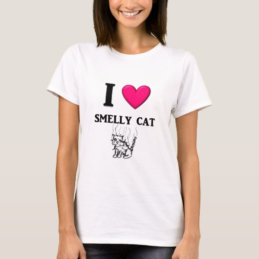 I "Heart" Smelly Cat T-shirt (Voorkant)