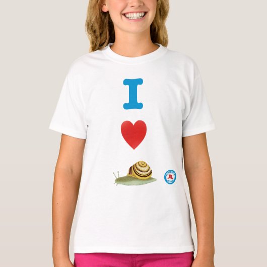 I Heart Snails Girls T-shirt (Voorkant)