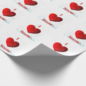 I Heart Snow Cadeaupapier (Hoek)