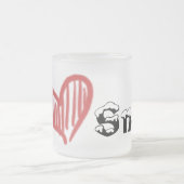 I Heart Snow Frosted Mok (Center)