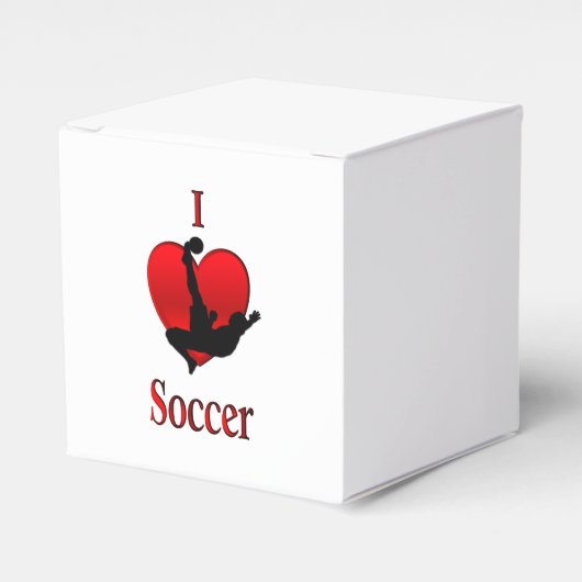 I Heart Soccer Bedankdoosjes (Voorkant Zijde)