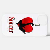 I Heart Soccer Case-Mate iPhone Case (Achterkant (horizontaal))