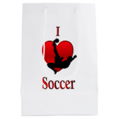 I Heart Soccer Medium Cadeauzakje (Achterkant)