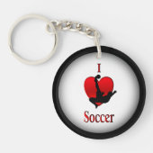 I Heart Soccer Sleutelhanger (Voorkant)